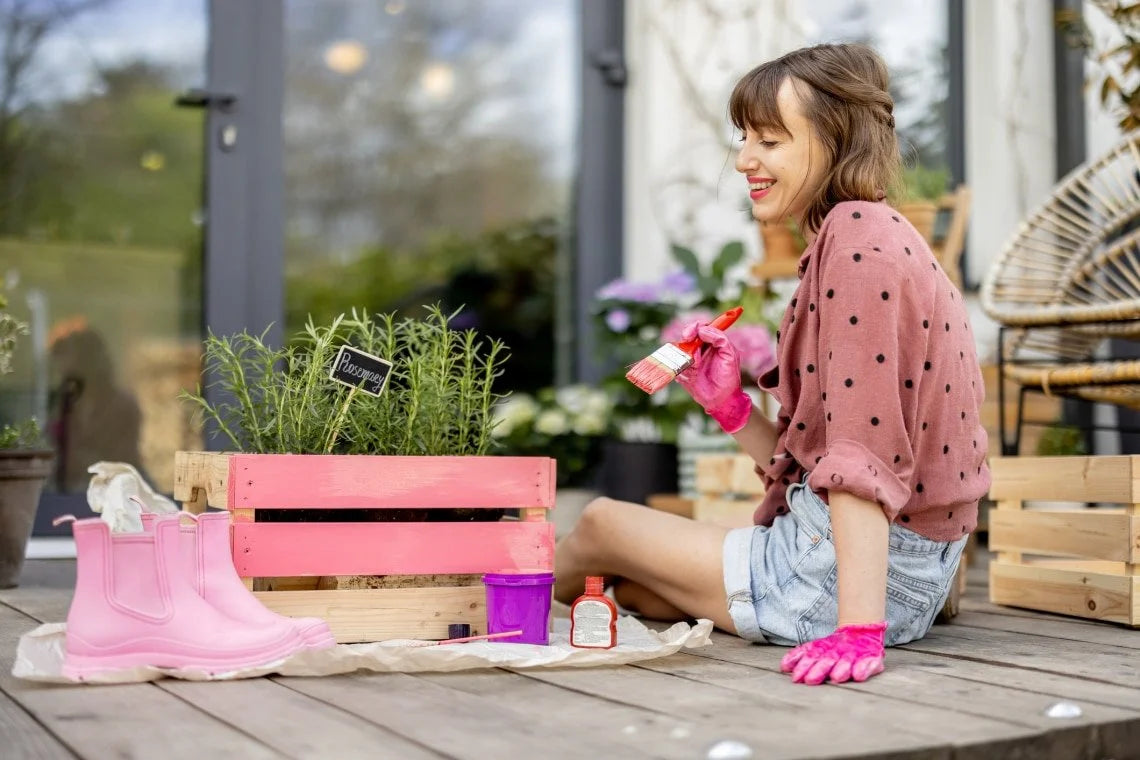 Repainting Garden Furniture for Summer with Eco Colours
